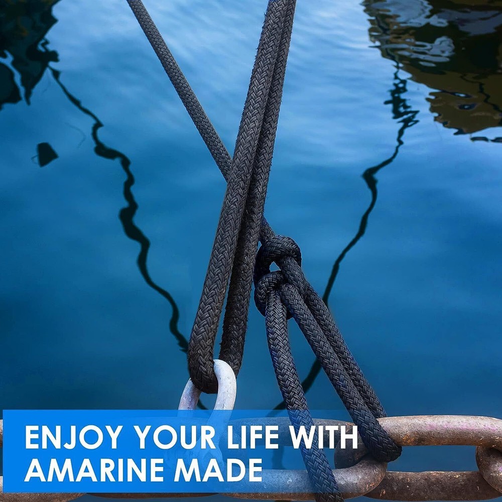 4 Pack 25FT Double Braid Nylon Rope Sling 4840Lbs Breaking Strength Heavy Duty 