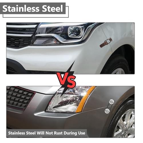 Universal Bumper Clips, Front Rear Bumper Quick Release Kit, 4set Silver