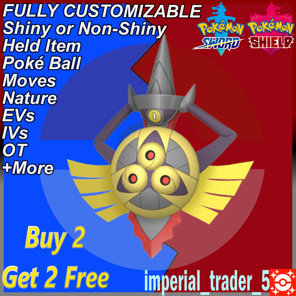 Pokémon Sword and Shield ✨ Shiny Aegislash ✨ W/ Best 6IV Customizable