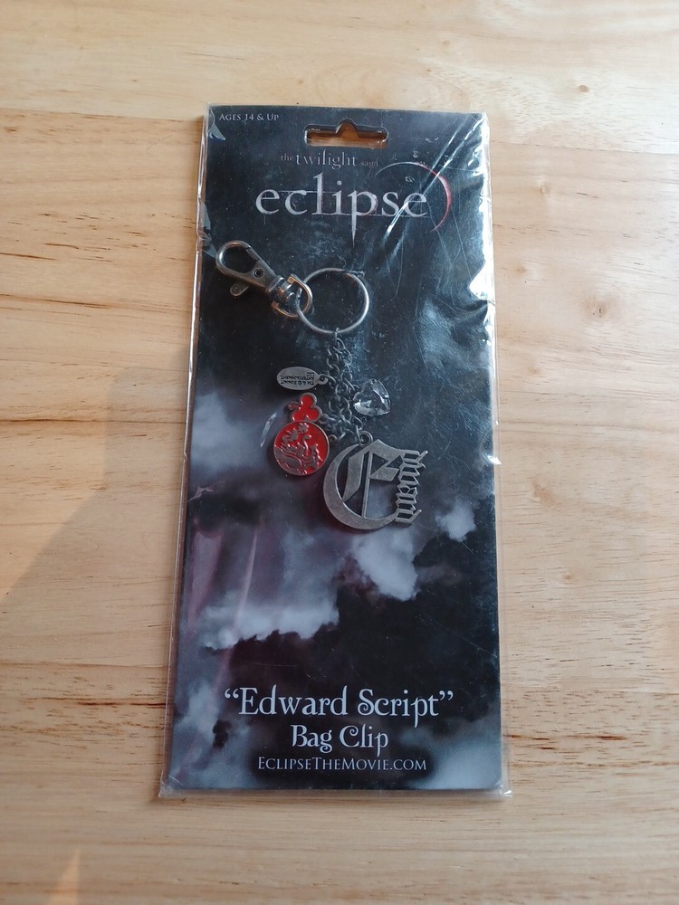 Twilight Eclipse  EDWARD SCRIPT  Bag Clip  By Neca   New on card