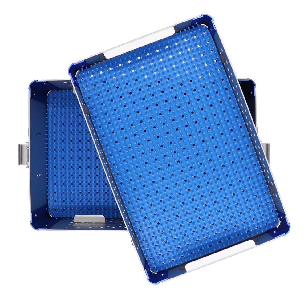 Case Medical MediTray Box Aluminum Sterilization Tray,double layer