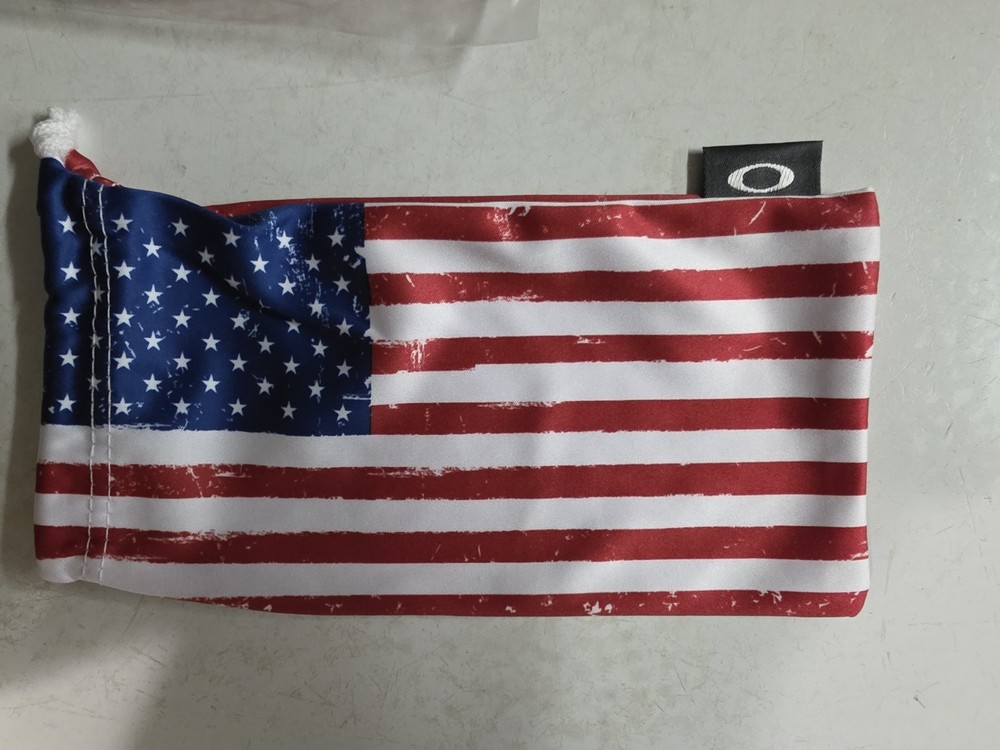 Premium Accessories • Oakley HDO Microfiber Pouch USA Flag Print•Drawstring Bag