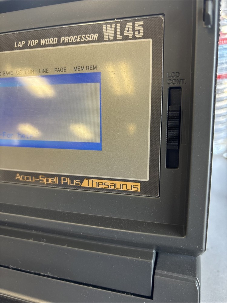 Panasonic Laptop Word Processor KX-WL45 Tested Working!