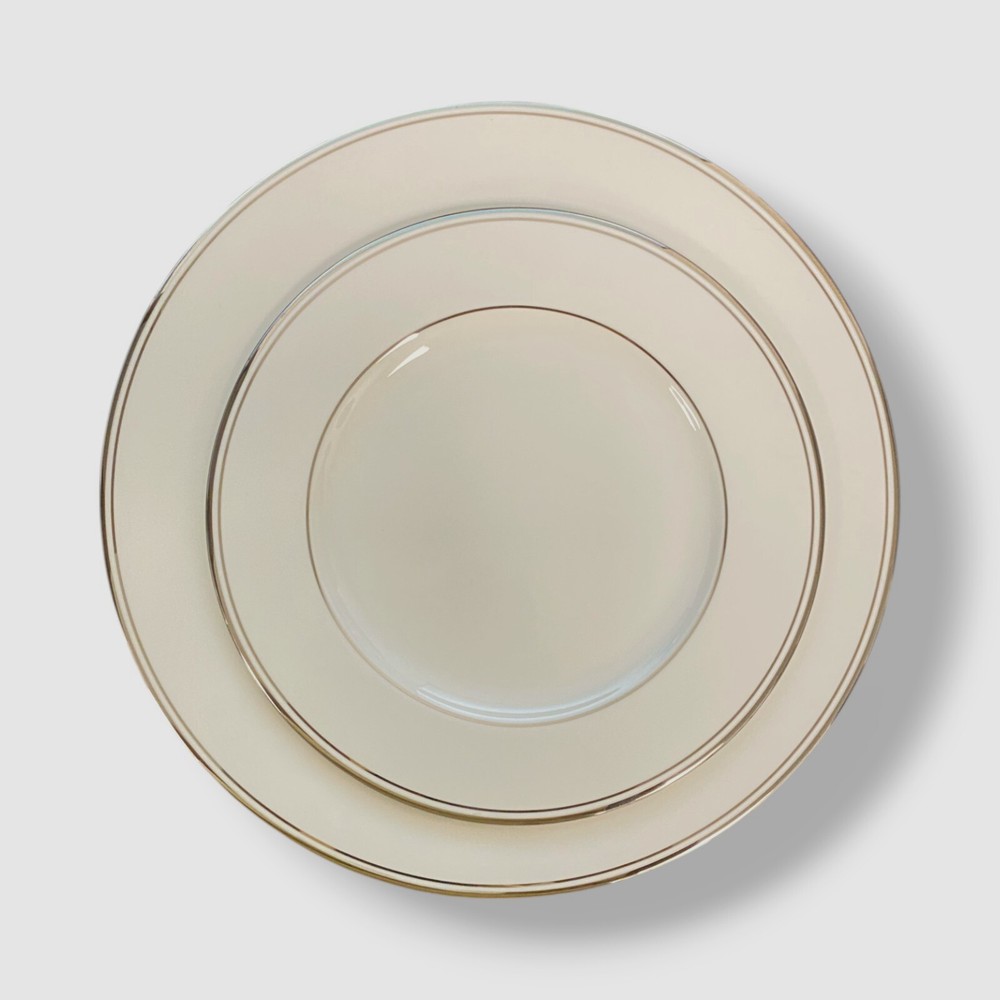 Lenox White Platinum 3-Piece Place Setting