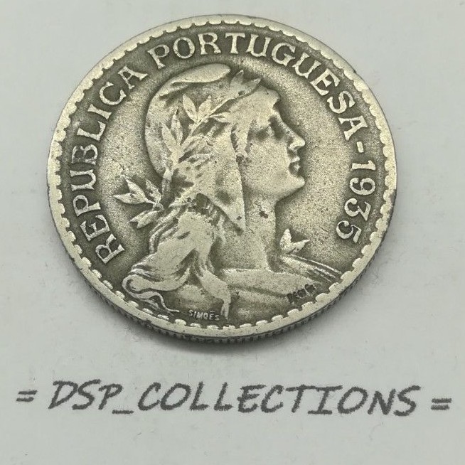 Portugal - 1 Escudo 1935 - Key Data Ref: 181/M01