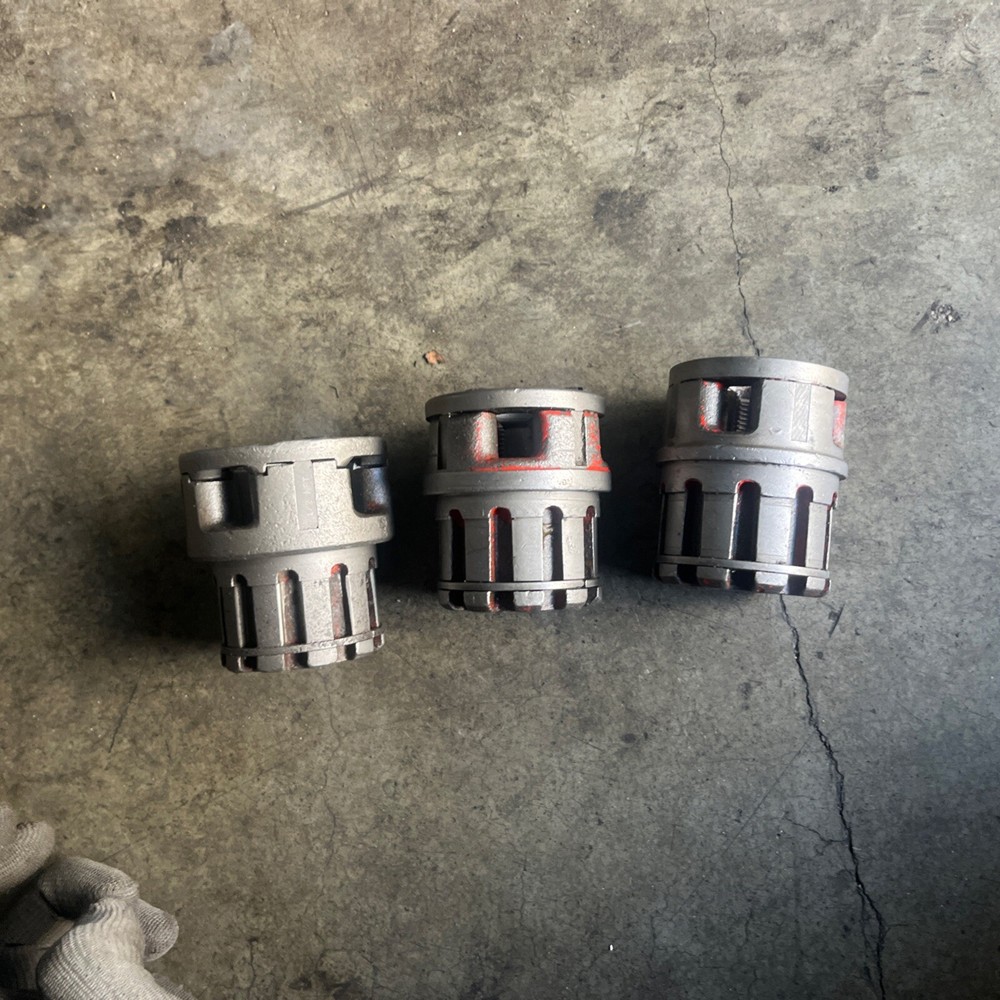 Ridgid 00-R old style pipe threader dies 3 Pc