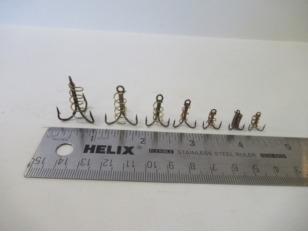 DOUGH BAIT TREBLE HOOKS BRONZE SPRING TRIPLE HOOK CHOOSE SIZE & QUANTITY SAVE $$