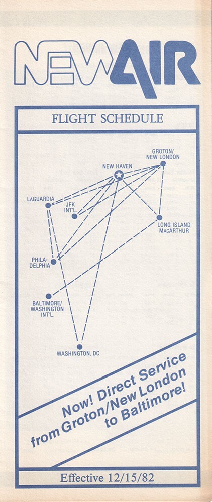 NewAir timetable 1982/12/15
