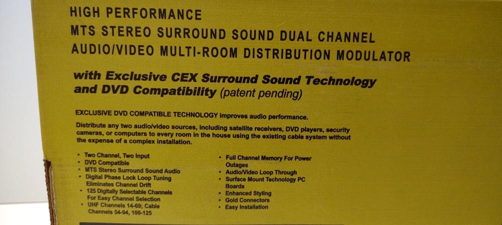 High Performance Multi-Channel Audio/Vidoe Distribution Modulator NEW in Box
