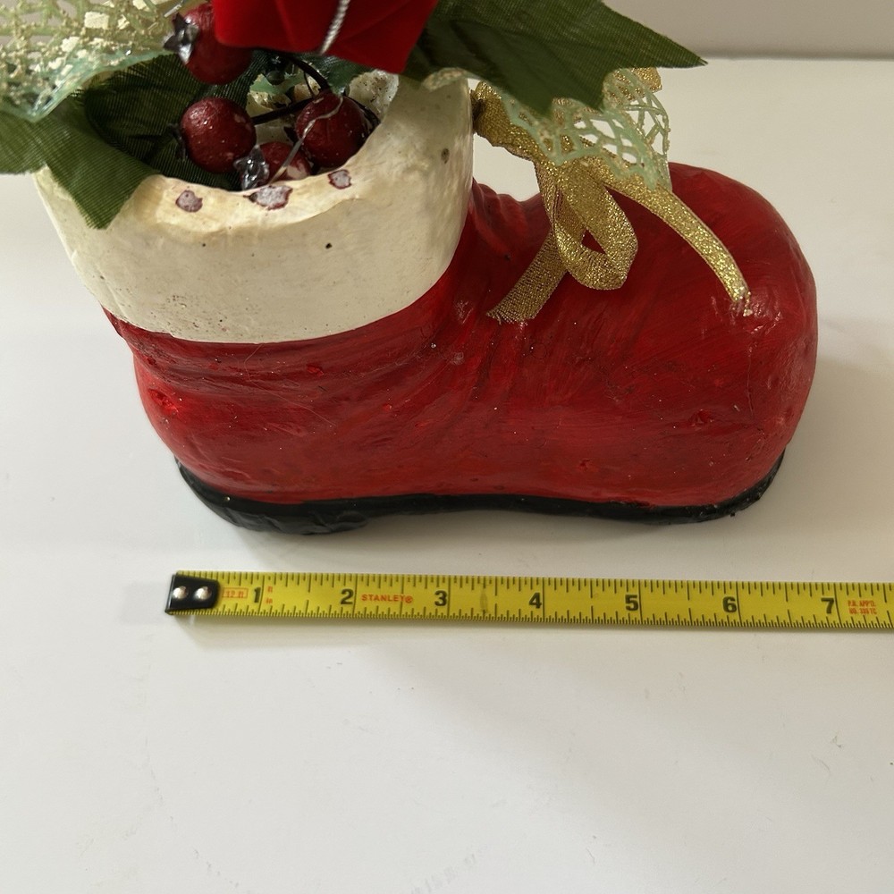 Vintage Christmas Santa Boot Decor