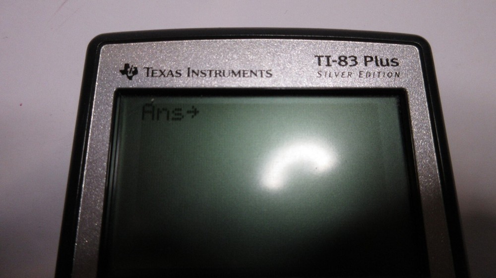 Texas Instruments TI-83 Plus Silver Edition Graphing Calculator & Cover UNTESTED
