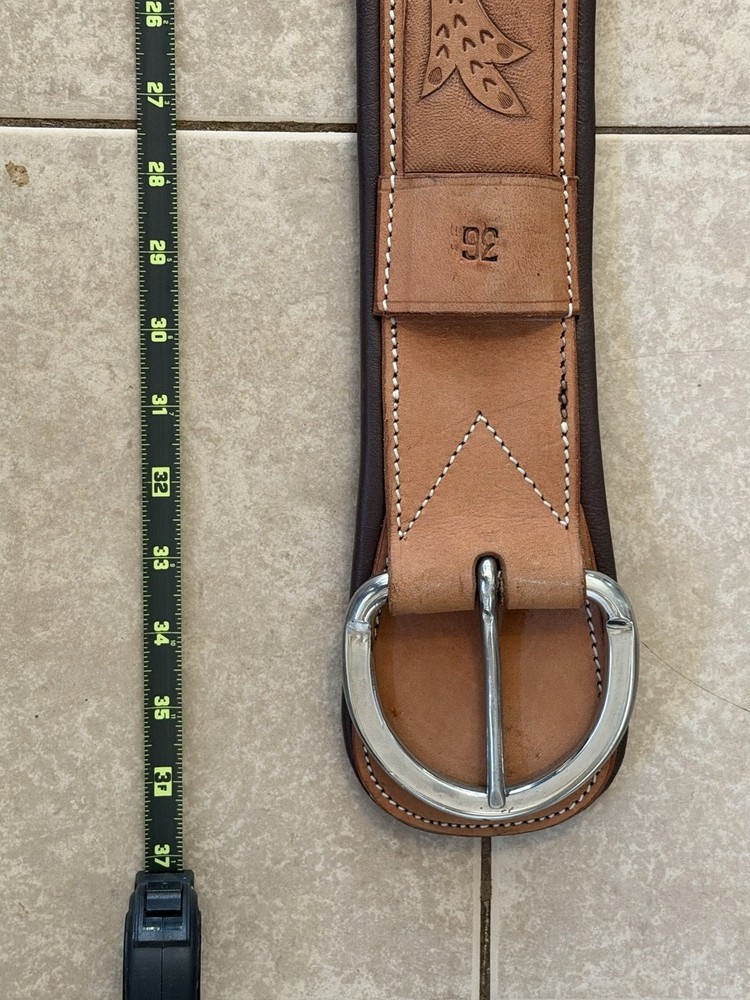 Never Used 36” Tooled Leather Roping Cinch