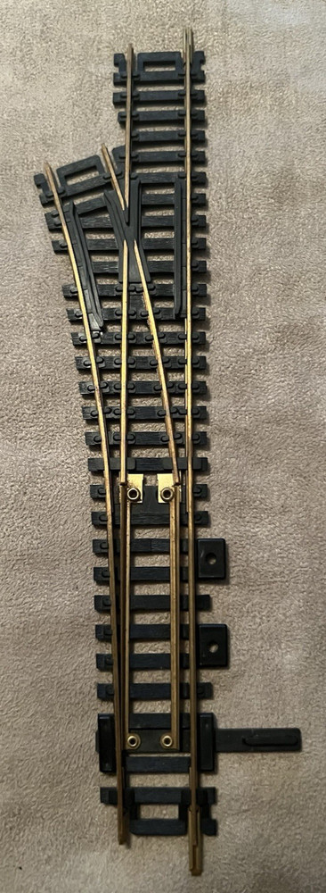 ATLAS HO Scale Brass Snap Switch 9" Left