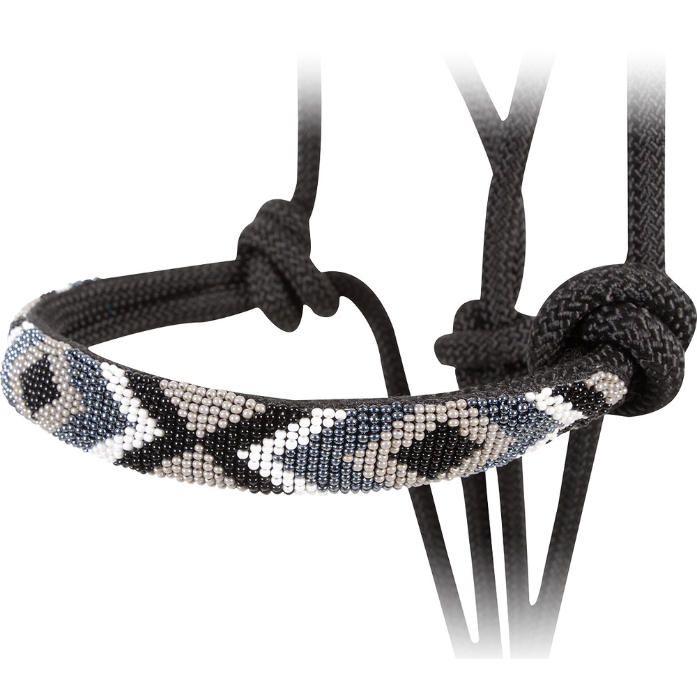 CASHEL BEADED NOSE ROPE HALTER