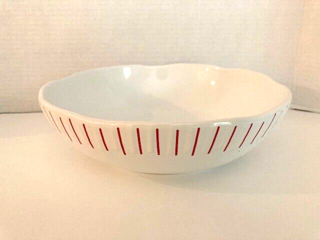 Avon Red Woods Ceramic Bowl 9 3/4"