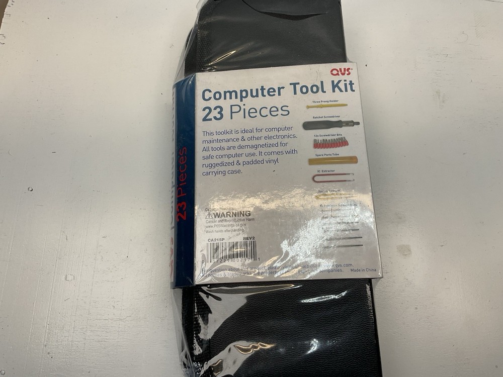 QVS 23-Piece Computer Maintenance Tool Kit with Precision Screwdrivers CA215P