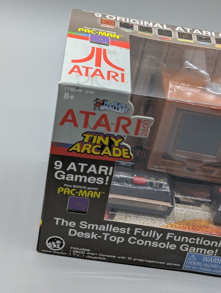 NEW • World's Smallest Atari 2600 • Tiny Arcade w/ 10 Functioning Games • NIB