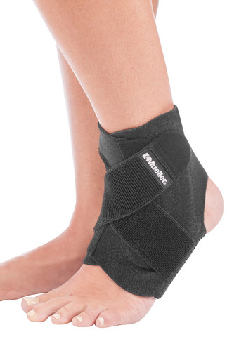 Mueller Adjustable Ankle Support, Black - One Size Fits Most