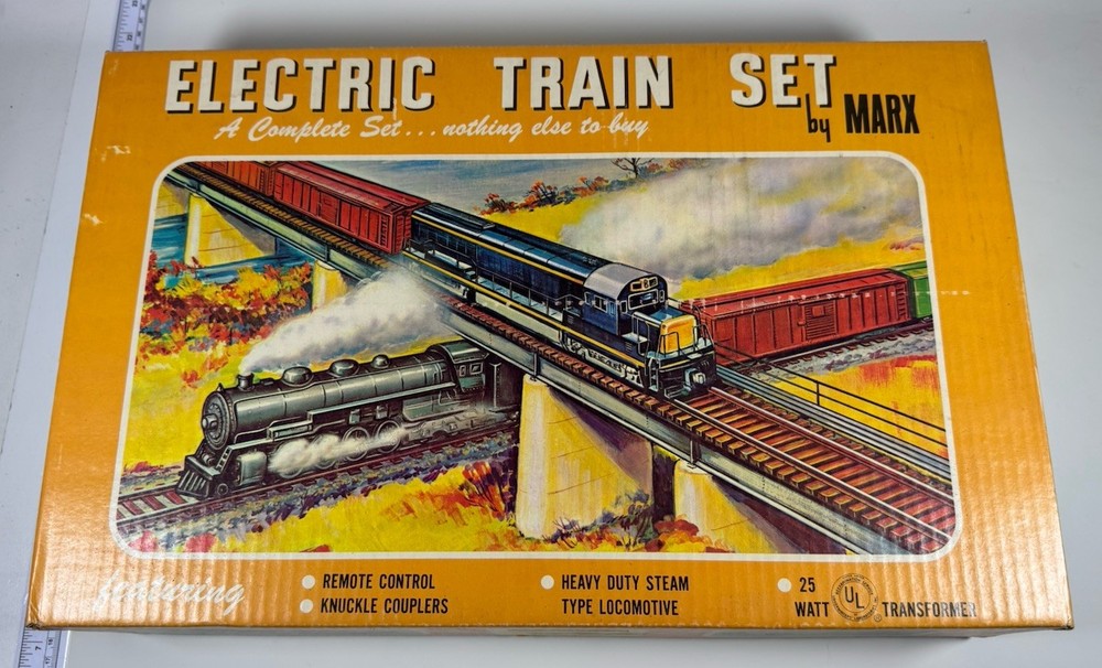 Vintage Electric Train Set By Marx # 4965 W Box