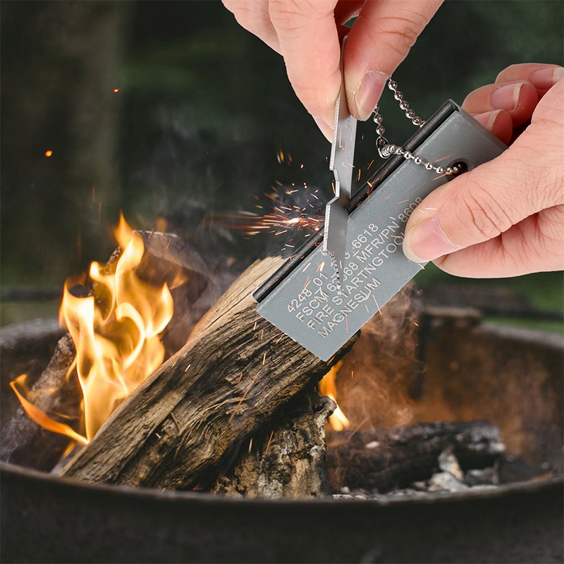 1PCS Permanent Flint Eternal Lighter With Multitool Keychain Bottle Opener Ruler