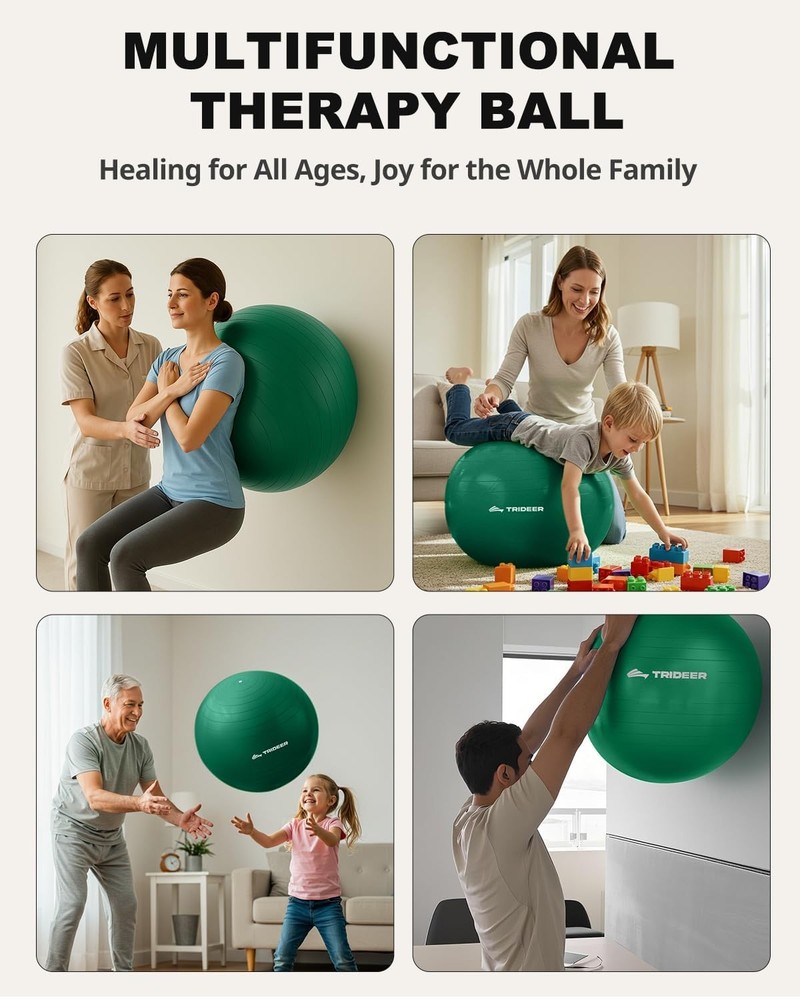 Exercise for Physical Therapy & Workout - Swiss for Core Strength, Flexibilit...