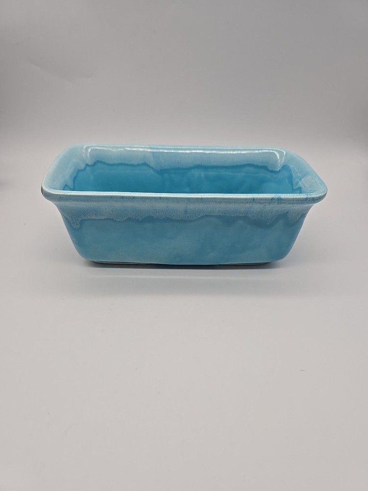 Vintage Judy of California Blue Drip Rectangular Planter