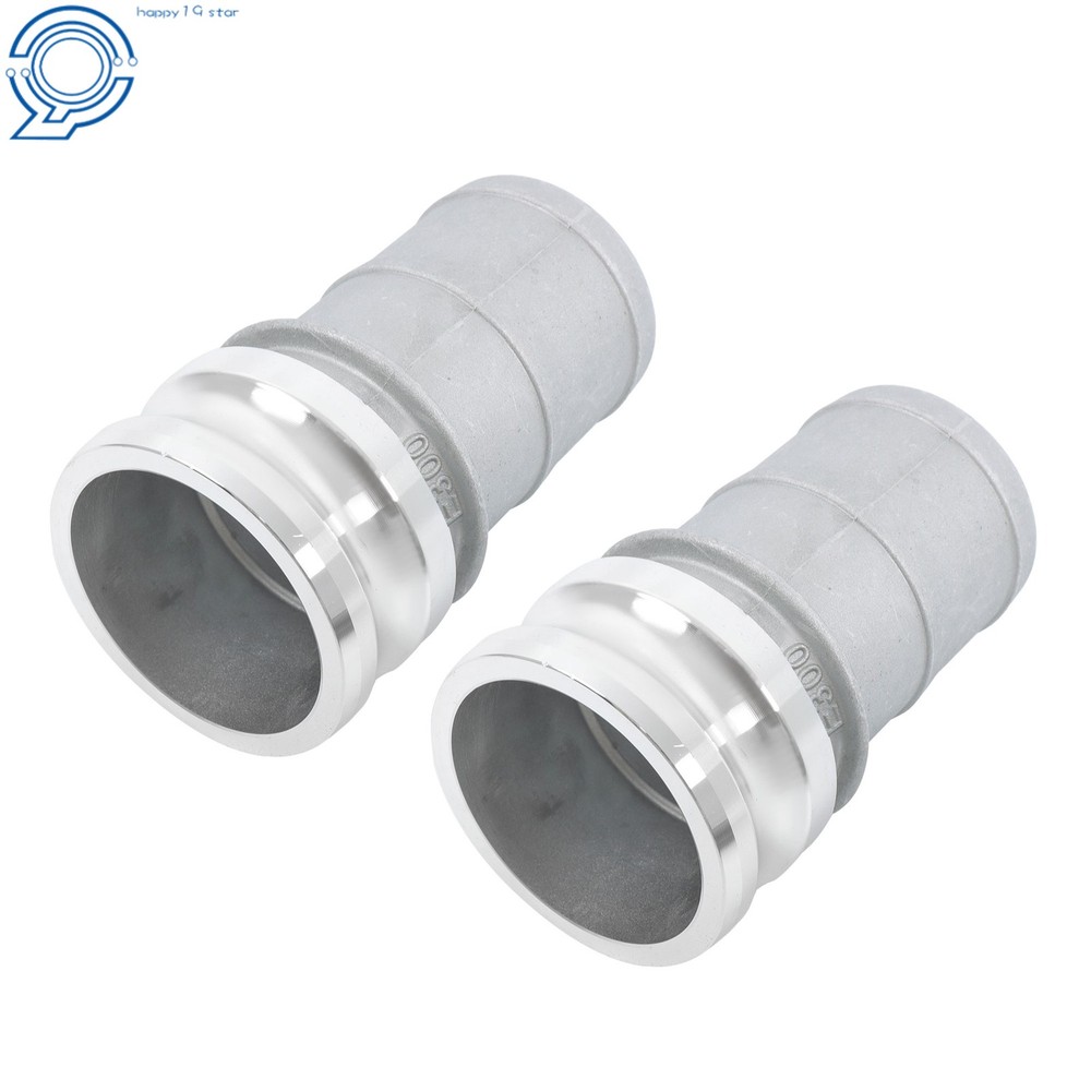 2 Pcs 3" Aluminum Camlock Type E Adapter Universal Hose Connection Kit