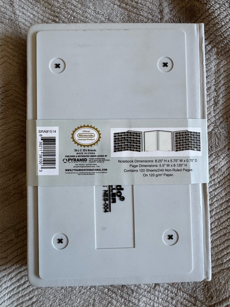 Premium 3D Nintendo Game Controller Journal - Pyramid Notebook Sketchbook