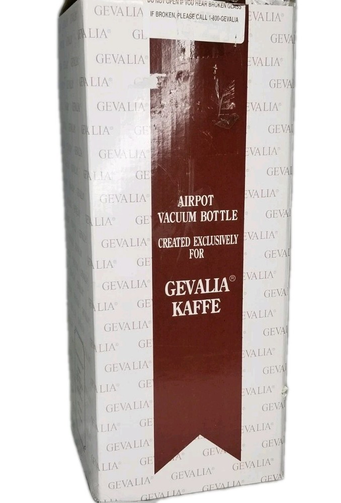Gevalia Coffee Carafe New 1-8 60 oz Kaffe Airport Vacuum Bottle #TG-719ET New