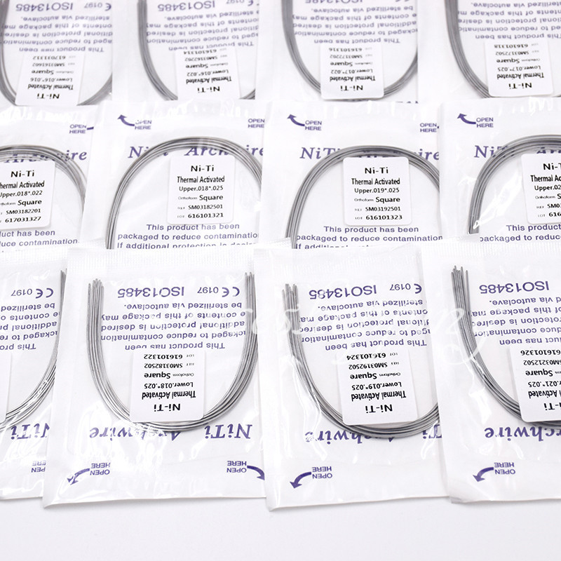Dental Square/Natural/Ovoid Ortho Thermal Activated Niti Rectangular Arch Wire