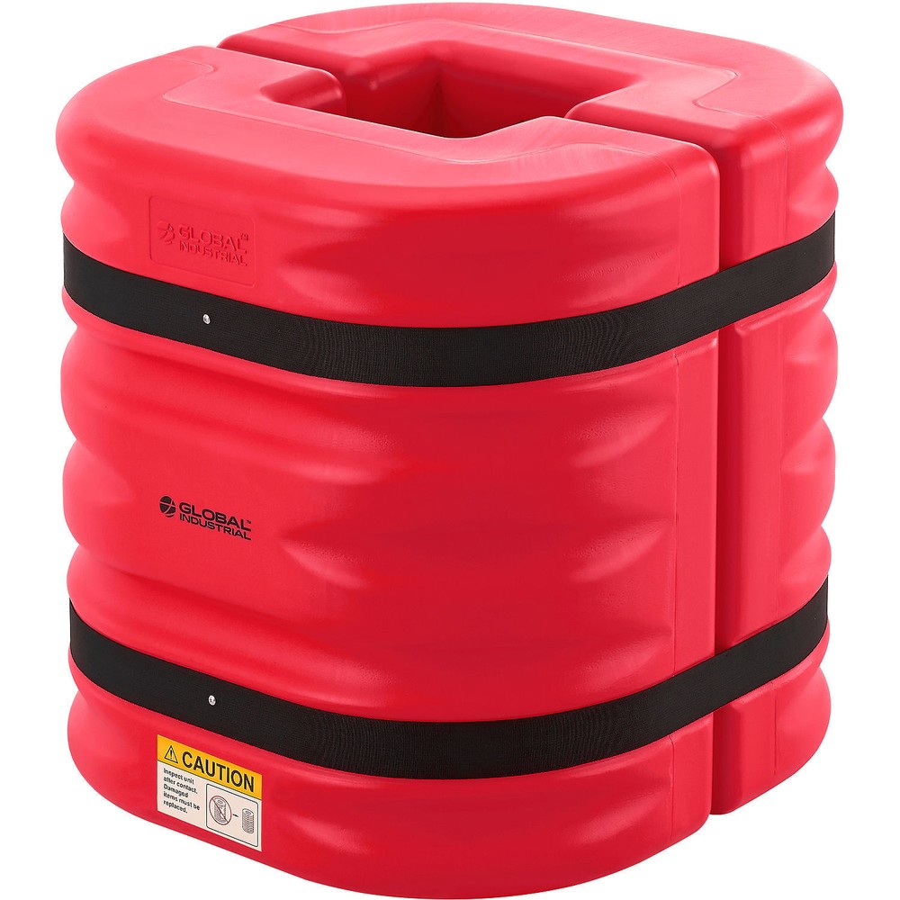 Global Industrial Column Protector 10" Opening 24" H Red