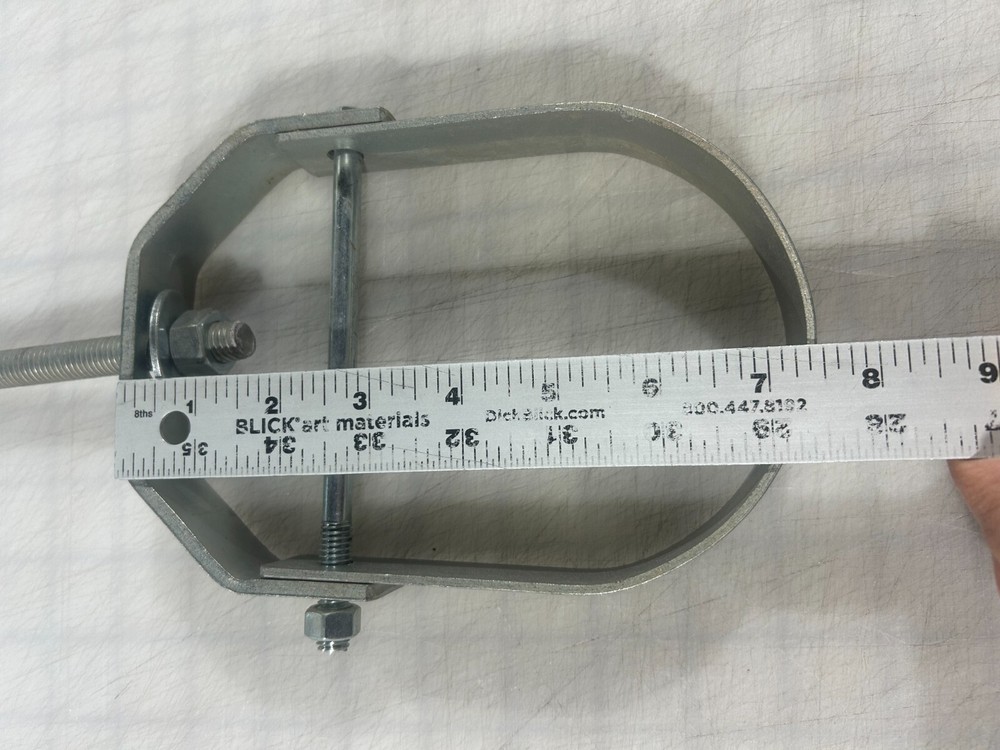 Clevis Hanger for Vertical Pipe Support in Standard Galvanized Steel