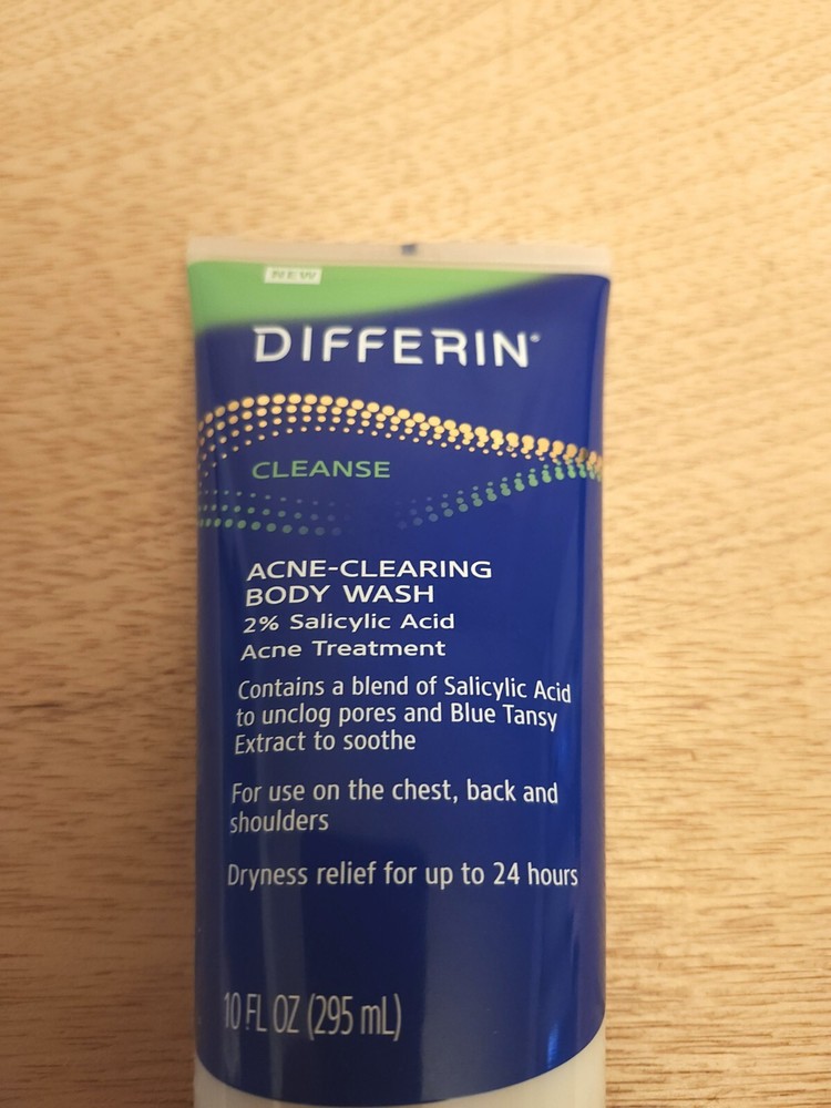 Differin ~Cleanse ~Acne-Clearing Body Wash ~10 Fl Oz