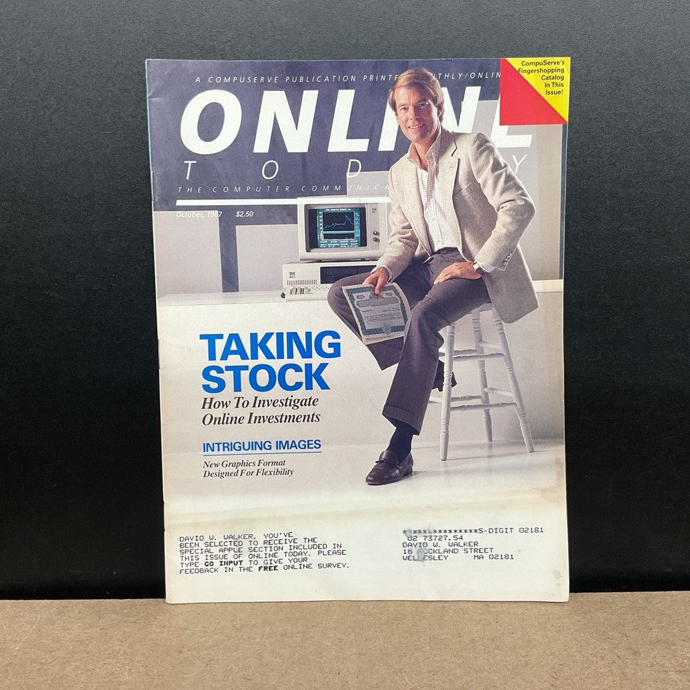 CompuServe Online Today Computer Communications October 1987