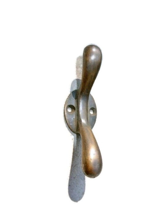 4 solid brass small 3" Hand Cast 7.5cm Cleat Tie Down Rope HooK CURTAINS loop