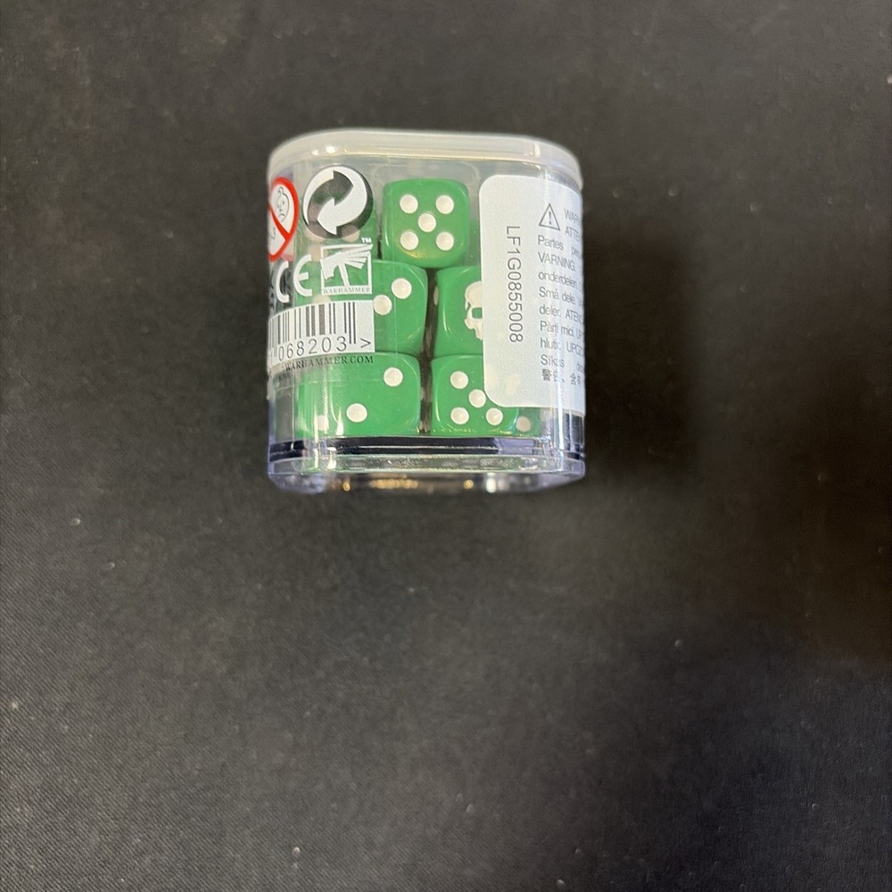 Warhammer AoS 12mm Dice Green