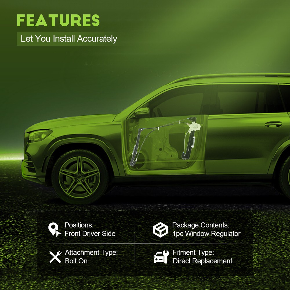 For 2002-2005 Mini Cooper Window Regulator Front Left w/o Motor 2003 2004