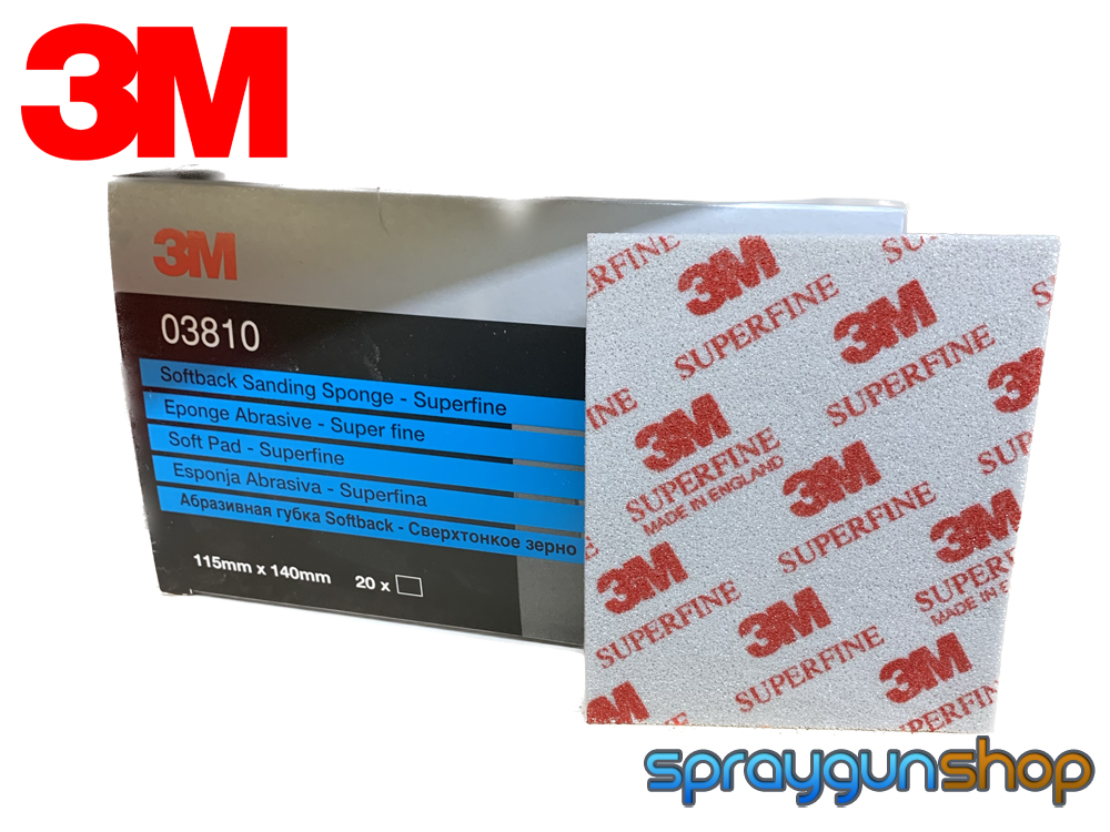 3M Softback Sanding Sponge SUPERFINE (20 Pads) - 03810