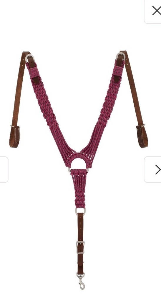 Weaver EcoLuxe Bamboo Pulling Breast Collar Pink/Charcoal