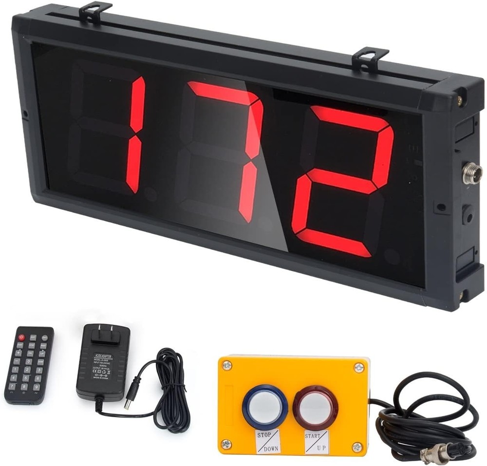 LED Up/Down Counter with Switch Box & Remote Red 4'' LED DisplaY