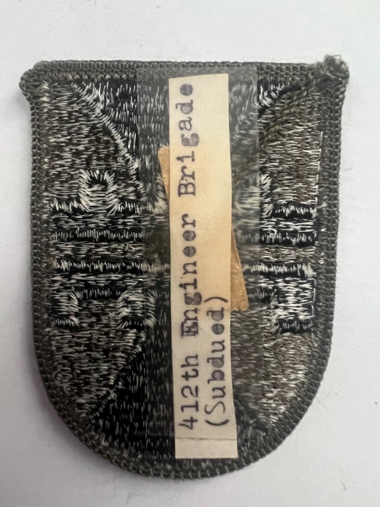 412th Engineer Brigade Subdued US Army Patch