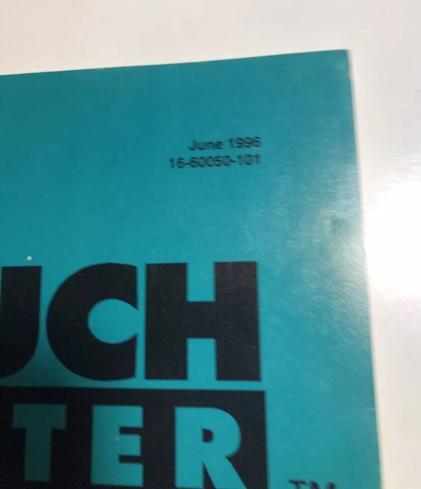 Williams Touch Master Video Arcade Game Service Manual