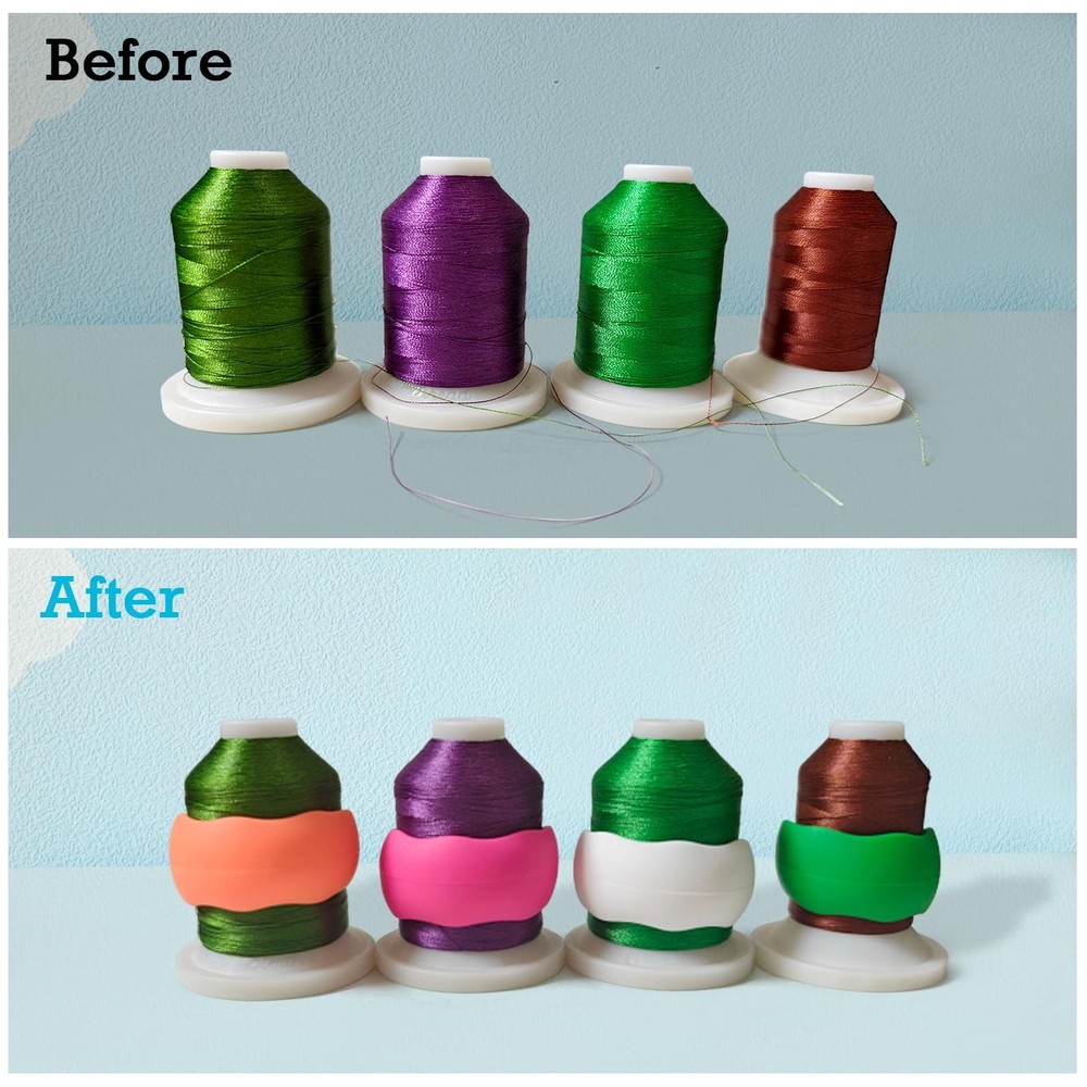 Simthread 150PCS Embroidery Thread Holder - Keep 150pcs Spool Huggers