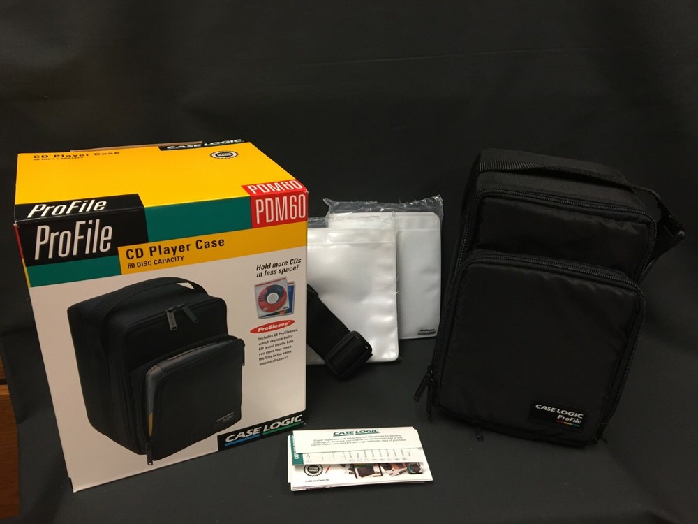Case Logic ProFile CD Player Case 60 CD Capacity PDM60 NEW