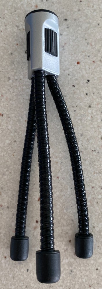 Flip Video Camera Adjustable Tripod Black & Silver