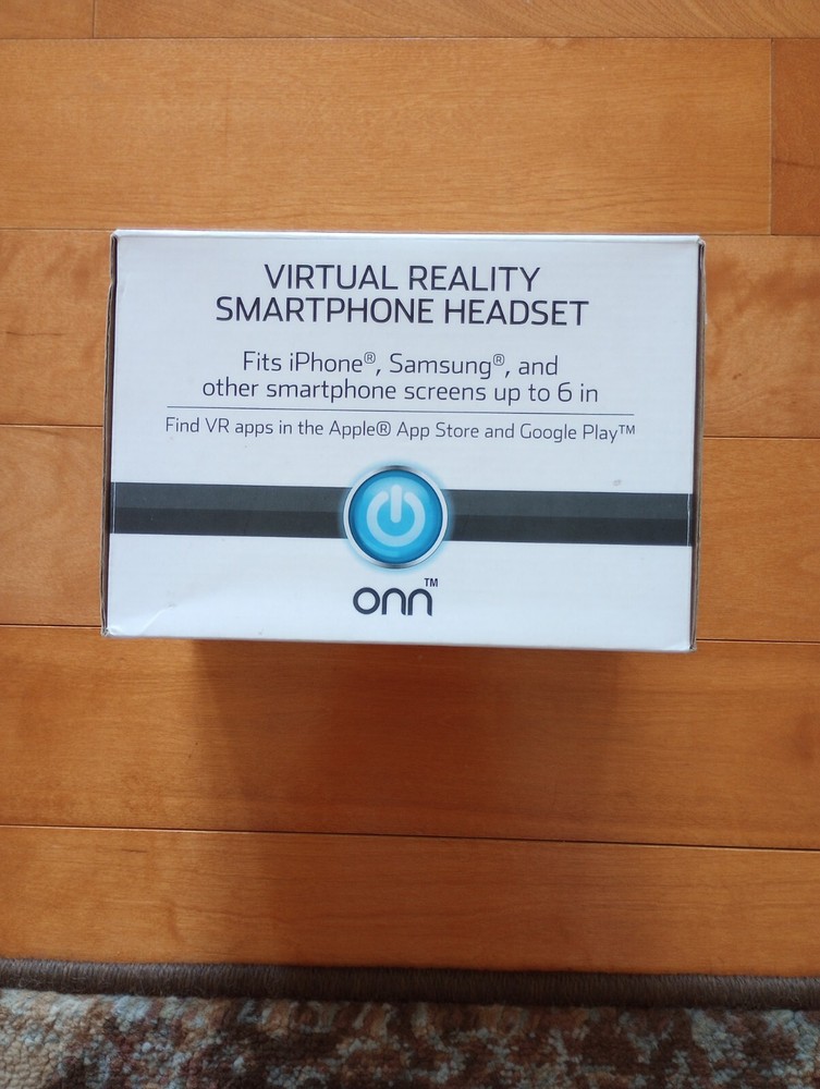 ONN Virtual Reality Smartphone Headset Red for iPhone, Android, Samsung Etc