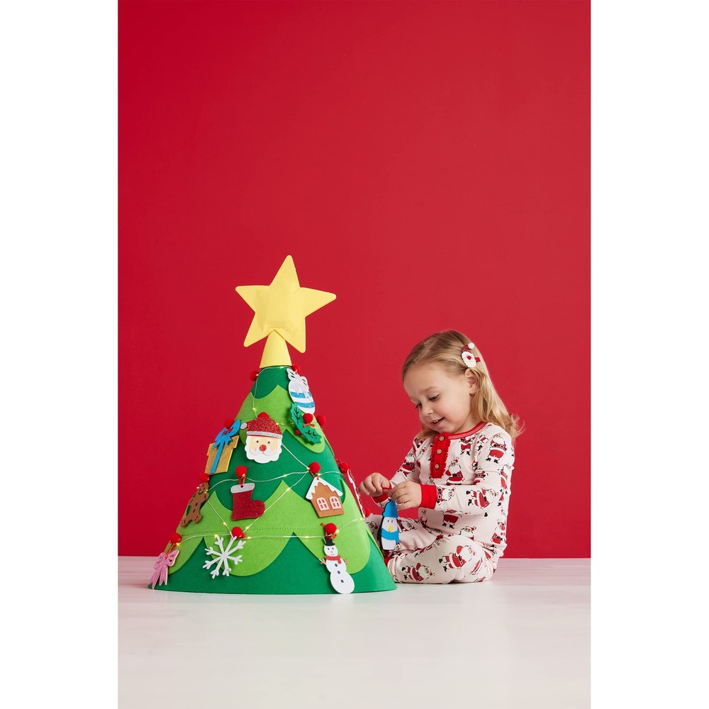 Mud Pie Felt Christmas Tree 2ft 2in, Green