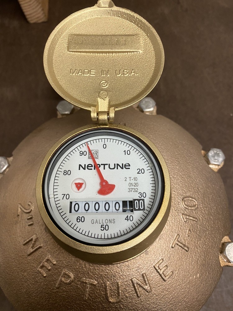 Neptune 2" T-10 Water Meter Direct Reading