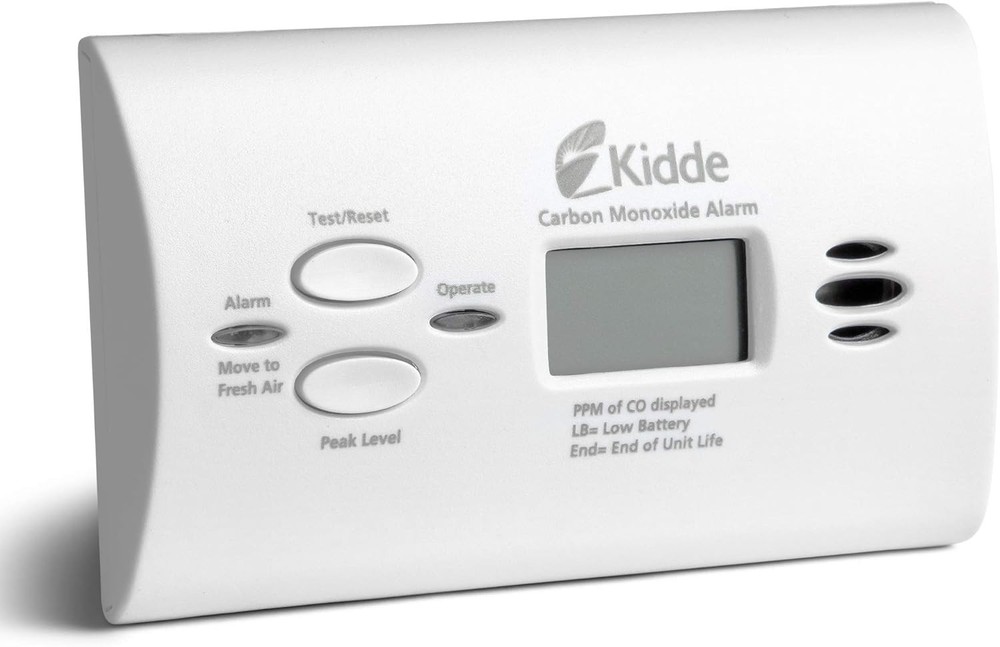 Kidde Carbon Monoxide Detector, AA Battery Powered CO Alarm with LEDs