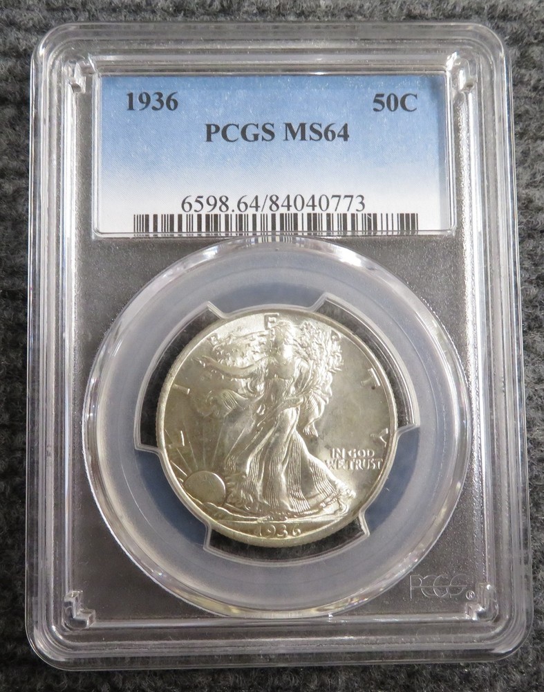 1936 Walking Liberty Half Dollar - PCGS MS64